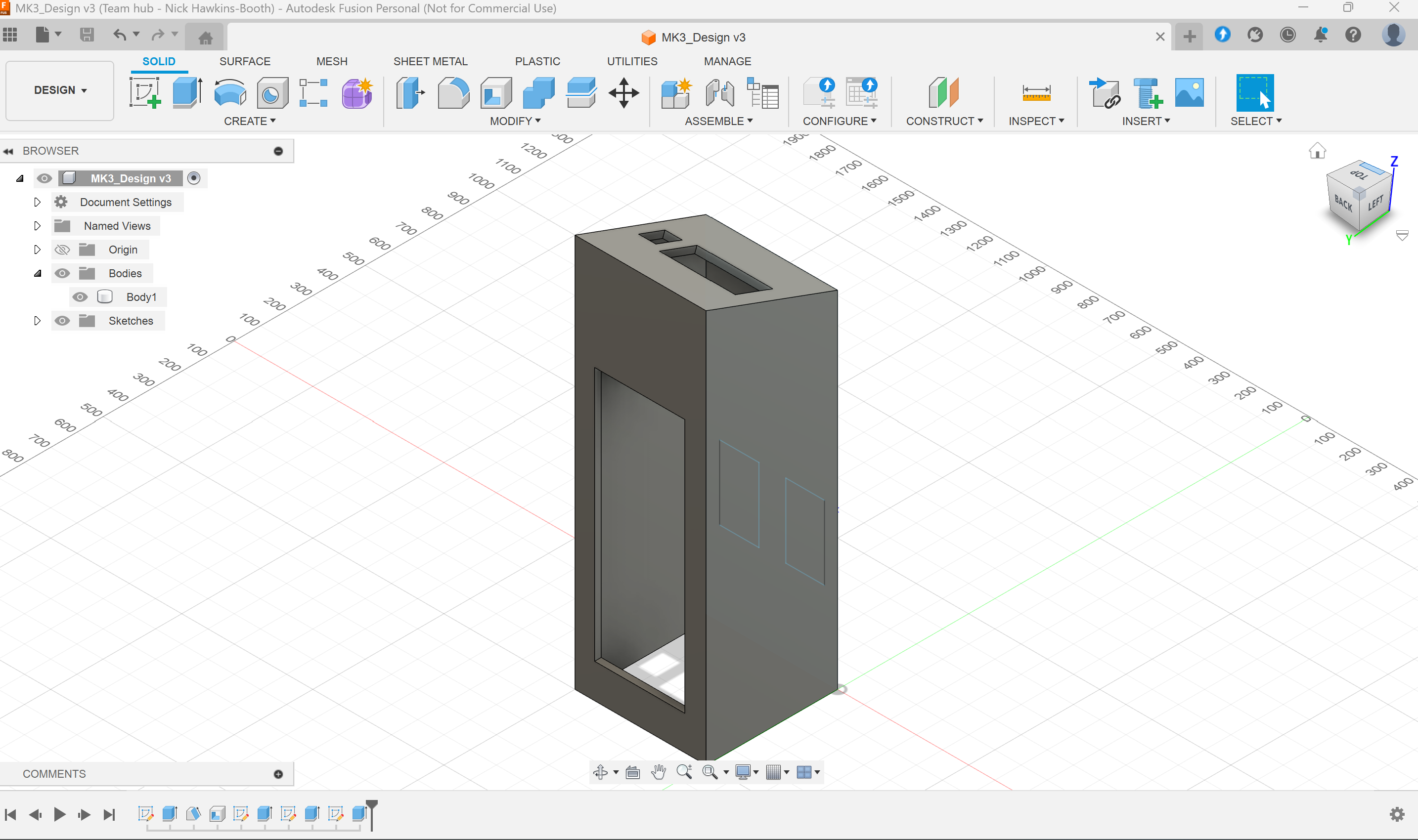 First Fusion 360 diagram