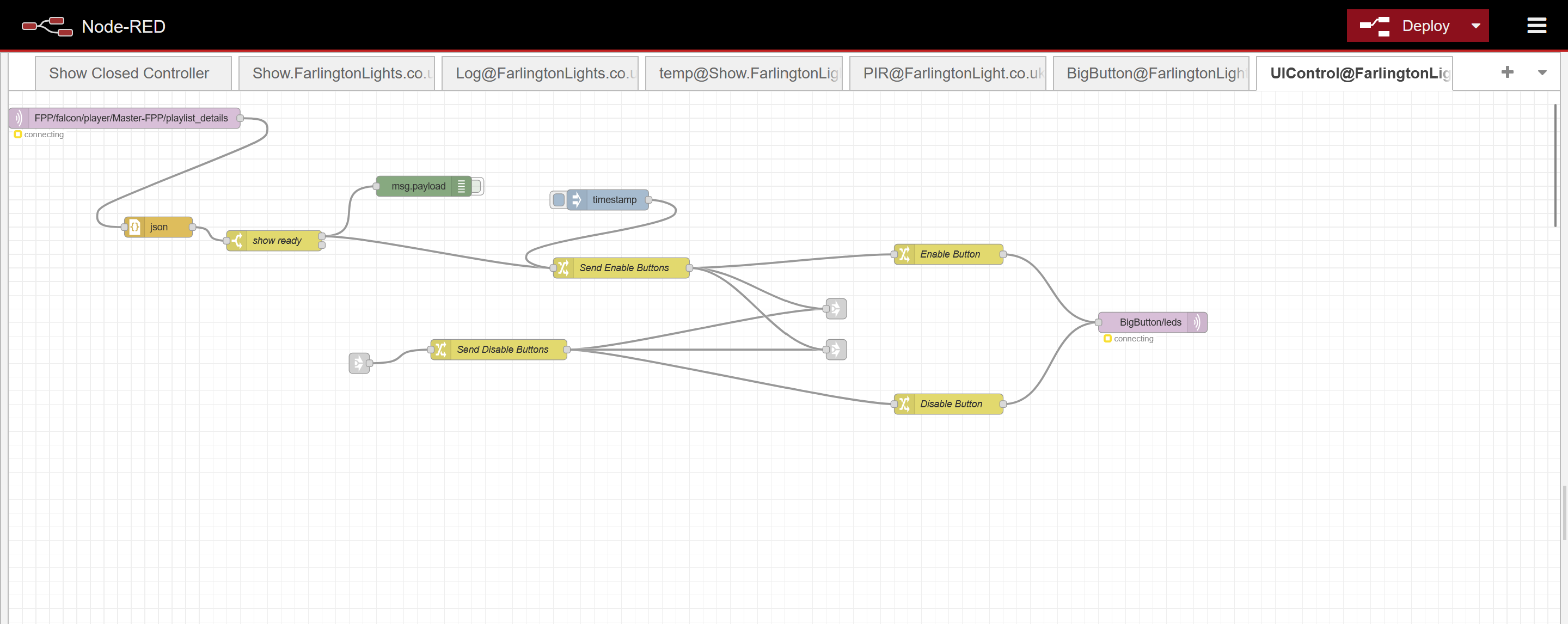 The WebUI control flow